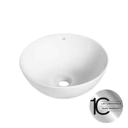 Laveo Sabi, umyvadlo na desku 325x325x145 mm, bílá lesklá, LAV-VUS_6232