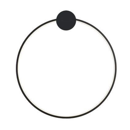 Toolight, LED nástěnné svítidlo 50cm, 4000K, 23W, APP1389-CW BLACK, černá matná, OSW-00915