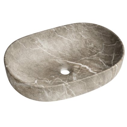 Sapho, CALEO keramické umyvadlo na desku 60x42cm, breccia marmor, CA590BM