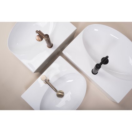 Rea Kim, keramické umyvadlo na desku 515x420x140mm, bílá lesklá, REA-U6682