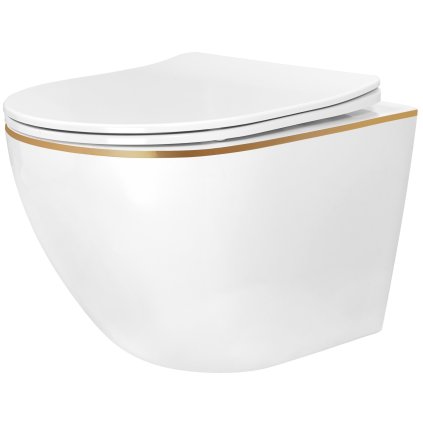 610882 rea carlo mini tornado zavesna wc misa 490x355x350mm toaletne sedadlo biela zlaty okraj rea c6801