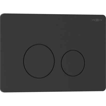 Mexen Tex 06, splachovací tlačítko z nerezavějící oceli, černá matná, 6106-02