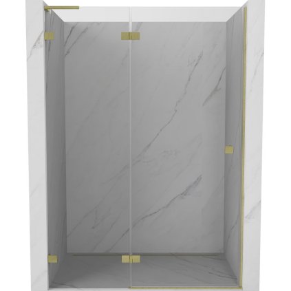 599974 mexen mexen lunar l lave otocne sprchove dvere 130 cm transparentne brusene zlate 834l 130 000 55 00 l