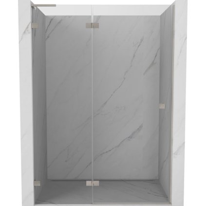 600406 mexen mexen lunar l lave otocne sprchove dvere 140 cm transparentne bruseny nikel 834l 140 000 97 00 l