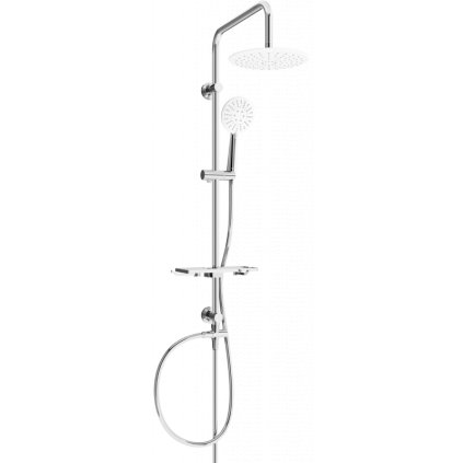 Mexen sprchový set T67 s horní hlavicí 23cm, chrom/bílá, 798676793-00