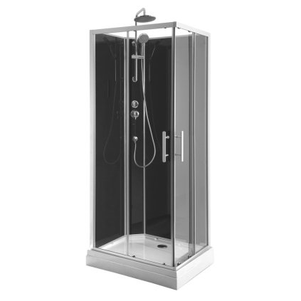 Aqualine, GRANVIK obdélníkový sprchový box 700x900x2180mm, čiré sklo, GG70X90