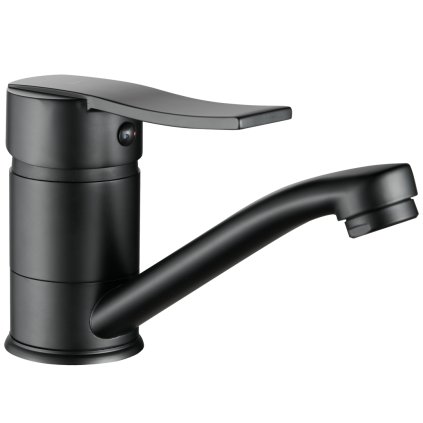 Kuchinox Madera, umyvadlová baterie s otočným ramenem, černá matná, LAV-BQM_726D
