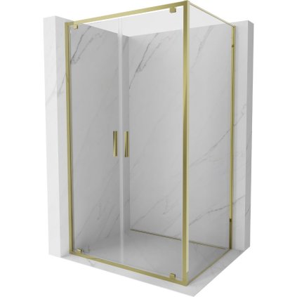 614905 mexen exo vyklopny sprchovy kut 100 x 85 cm cire sklo zlata 8182 100 085 50 00