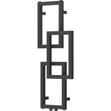 Mexen Grid, dekorativní koupelnový radiátor 870 x 360 mm, 209 W, grafitová, W215-0870-360-00-66