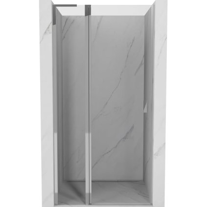 Mexen, Mexen Mist L Otočné sprchové dveře 90 cm, průhledné, chrom - 8A4L-090-000-01-00