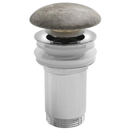 Sapho, Umyvadlová výpusť 5/4", click-clack, keramická zátka, 10-50mm, breccia marmor, AR900BM