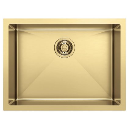 Sapho, ZENITH nerezový dřez 60x45cm, zlatá matná, ZN6045Z