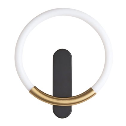 Toolight, LED nástěnné svítidlo 25x29cm, 7W, 3000K, LHJ068-W C, černá-zlatá matná, OSW-60036