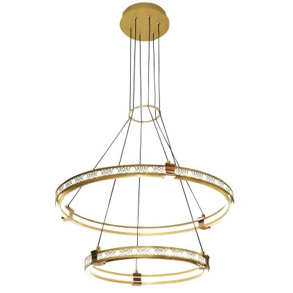 Toolight, LED stropní osvětlení, 60W, 3000K, LHJ037-CP2, zlatá, OSW-50017