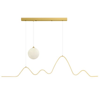 Toolight, LED závěsné osvětlení 120cm, 36W, 3000K, LHJ034-CP, zlatá matná, OSW-60021