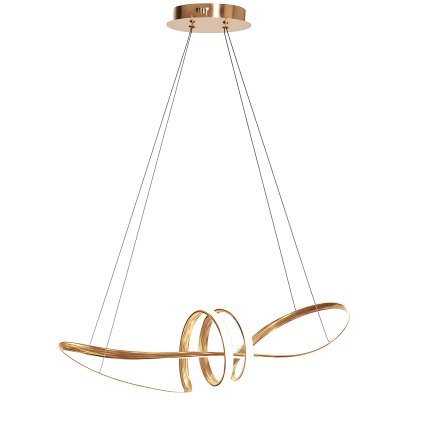 Toolight, LED závěsné osvětlení 120cm, 48W, 3000K, LHJ036-CP, zlatá, OSW-50016