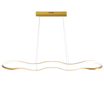 Toolight, stropní svítidlo 120cm, 24W, 3000K, LHJ027-CP, zlatá lesklá, OSW-50012