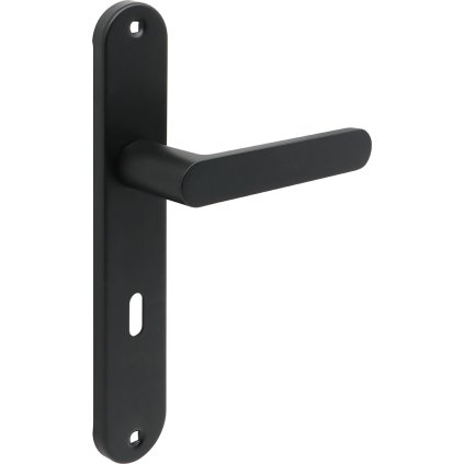 Kuchinox Malaga, klika na dveře na dlouhém kování pro interiérový klíč, černá matná, LAV-KMG_911A