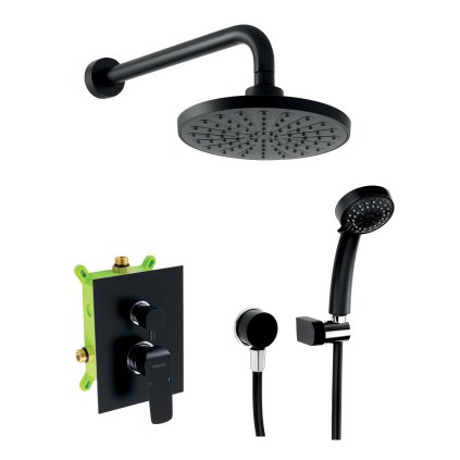 Novaservis - Sprchová sada podomítková, černá, SADA38051R,5