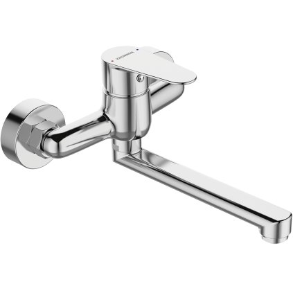 Kuchinox Fresno, nástěnná umyvadlová baterie L-222, 150 mm, chromová, LAV-BQF_050D