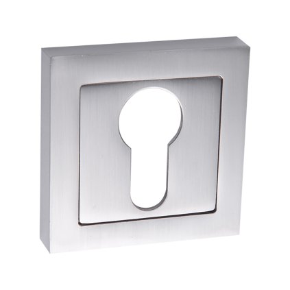 Kuchinox, rozeta ke kličce s otvorem pro cylindrickou vložku, satén, LAV-LK2_302B