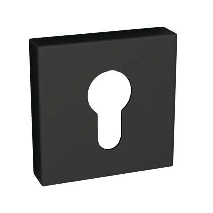 Kuchinox, rozeta ke kličce s otvorem pro cylindrickou vložku, černá matná, LAV-LK1_902A