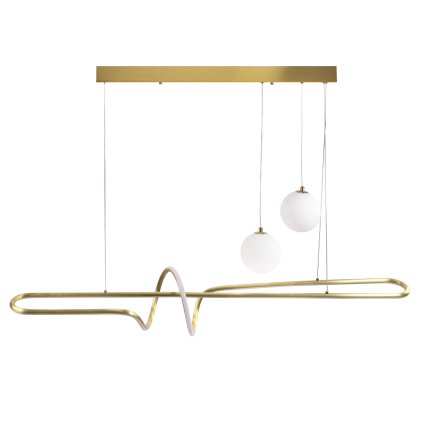 Toolight, LED stropní osvětlení 120cm, LHJ039-CP, zlatá matná, OSW-60024