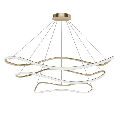 Toolight, stropní svítidlo 80cm, 24W, 3000K, LHJ018-CP3, zlatá, OSW-50008
