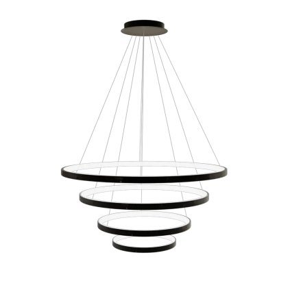 Toolight, LED stropní svítidlo 20/40/60/80 cm, 82W, 3000K, LHJ014-CP4, černá, OSW-50005