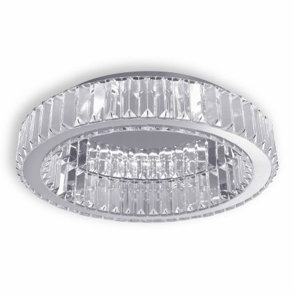 Toolight, křišťálové stropní svítidlo 50cm, 30W, 4000K, 1401lm, APP1744-C, chromová, OSW-09308