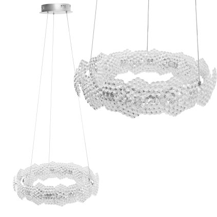 Toolight, LED závěsné svítidlo 47cm, 36W, 4000K, MS016-CP, chromová, OSW-09628