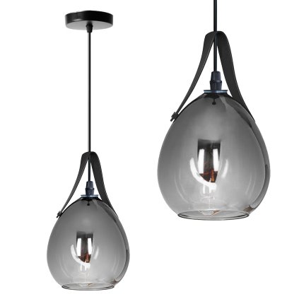 Toolight, závěsné svítidlo 1xE27, APP1774-1CP, černá-šedá, OSW-09664