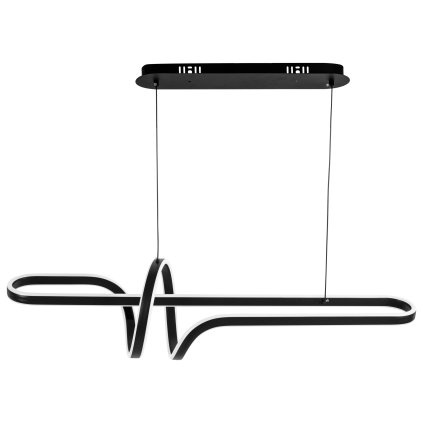 Toolight, LED stropní osvětlení 98cm, 100W, 4000K, G038-CP, černá matná, OSW-06305