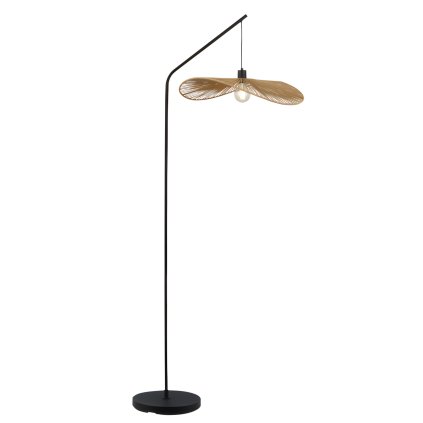 Toolight, podlahová lampa 1xE27 APP1829-1F, černá-hnědá, OSW-09319