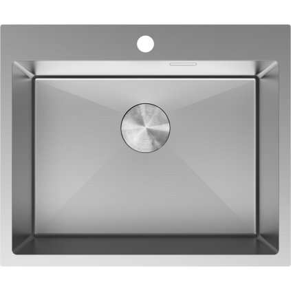 Mexen Solix, 1-komorový nerezový dřez 600 x 500 mm, broušená ocel, 6408601000-01