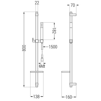 48619 2 mexen sprchovy set dq70 cierna 785704581 70