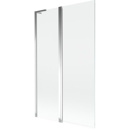 Mexen Mist L, 2-křídlová vanová zástěna 110 x 150 cm, čiré sklo, chromový profil, 8A9L-110-011-01-00