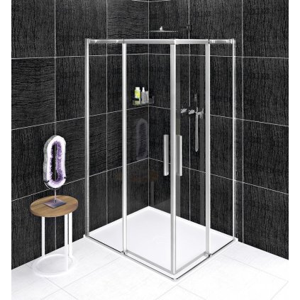 Polysan, ALTIS LINE obdélníková sprchová zástěna 1000x900 mm, L/P varianta, rohový vstup, AL1510CAL1590C