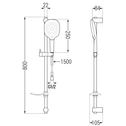 48727 2 mexen sprchovy set df22 cierna 785224582 70