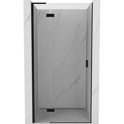 Mexen Mist-H L, 1-křídlé sprchové dveře levé 105 cm, čiré sklo, černý profil, 8A5L-105-000-70-00-L