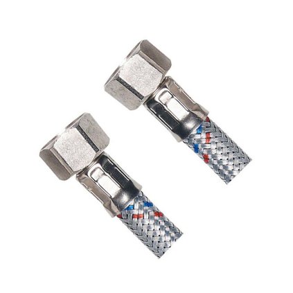 Aqualine, Flexibilní nerezová hadice FxF 3/8"x3/8", 80cm, 33108