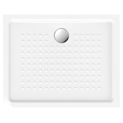 GSI, Keramická sprchová vanička, obdélník 100x80x4, 5cm, bílá ExtraGlaze, 438511