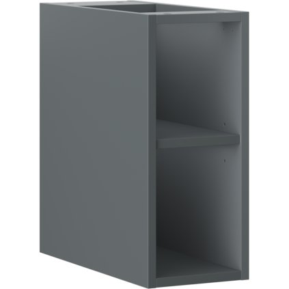 Mexen Box-A, otevřená skříňka s policí 20 cm, grafitová matná, 91AX2-0200-470-0-66