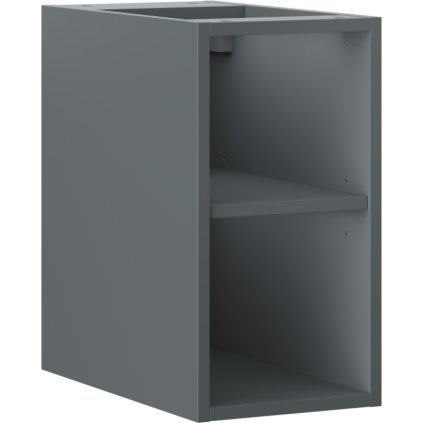 Mexen Box-A, otevřená skříňka s policí 25 cm, grafitová matná, 91AX2-0250-470-0-66