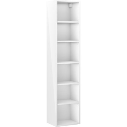 Mexen Box-A, vysoká koupelnová skříňka 35x44,2x160 cm, bílá lesklá, 91AX1-1600-300-1-00