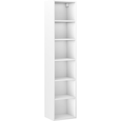 Mexen Box-A, vysoká koupelnová skříňka 35x44,2x160 cm, bílá matná, 91AX1-1600-300-1-01