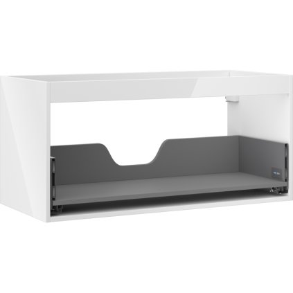 Mexen Box-A, závěsná skříňka 100 cm, 1 zásuvka, bílá lesklá, 91AX0-1000-470-1-00