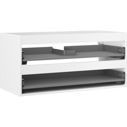 Mexen Box-A, závěsná skříňka 100 cm, 2 zásuvky, bílá matná, 91AX0-1000-470-2-01