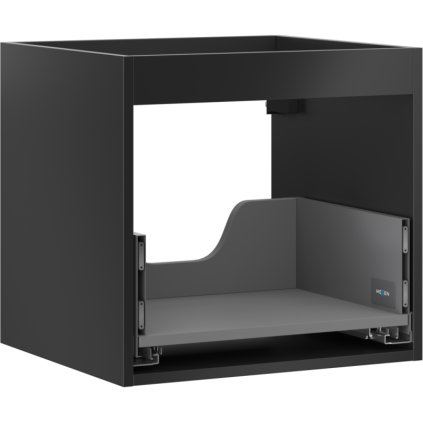 Mexen Box-A, závěsná skříňka 50 cm, 1 zásuvka, černá matná, 91AX0-0500-470-1-71