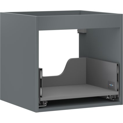 Mexen Box-A, závěsná skříňka 50 cm, 1 zásuvka, grafitová matná, 91AX0-0500-470-1-66